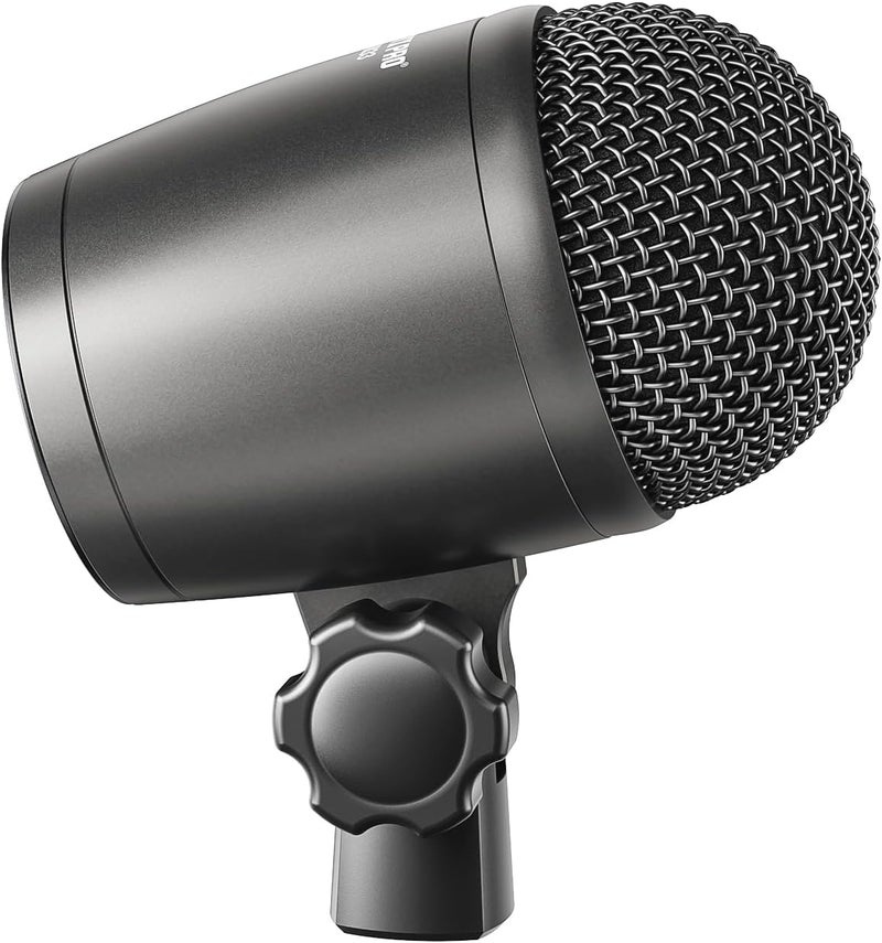 Phenyx Pro PDM33 Kick Drum Microphone, Cardioid Dynamic Mic with Locking Stand Adapter, Integral XLR Connector, and Metal Mesh Grille - Image 1